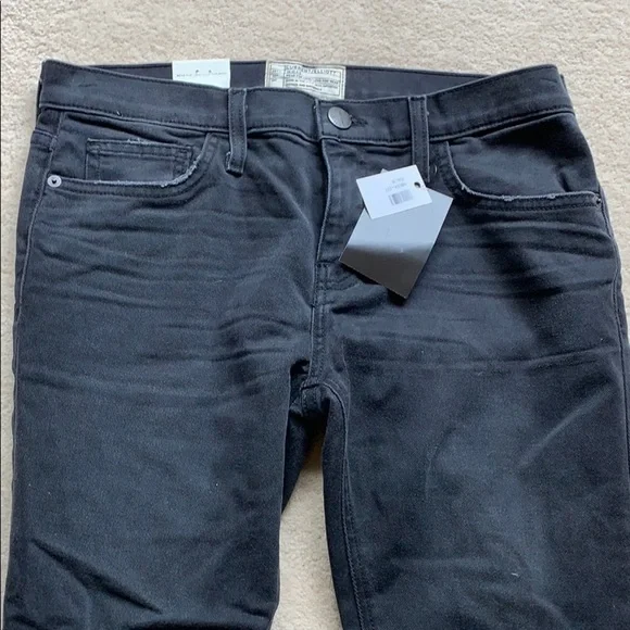 Current/Elliot The Cropped Straight Pom Pom jeans